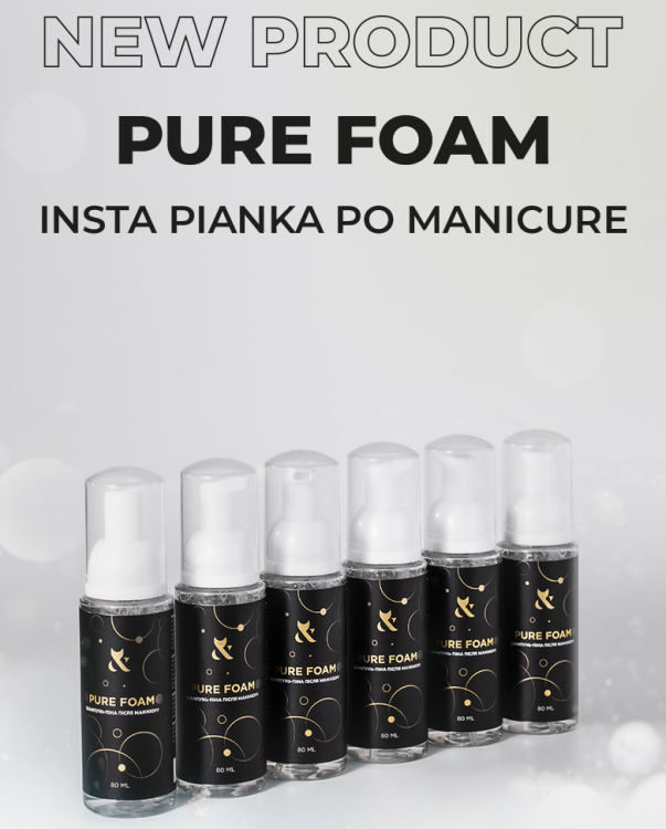 F.O.X Pure Foam Pianka pielęgnacyjna po manicure 80 ml