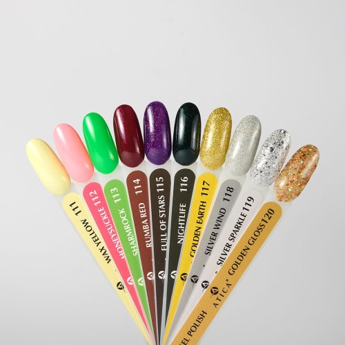 ATICA Lakier hybrydowy 120 Golden Gloss 7,5 ml