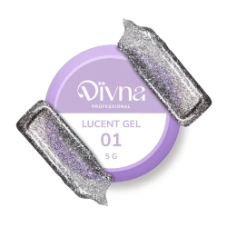 DIVNA Lucent Gel 01 Silver 5 g / Żel do Zdobienia