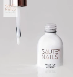 SAUTE NAILS Mleczny Top Milky Top No Wipe
