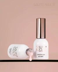 SAUTE NAILS Beżowy Top Smooth Top No Wipe - 8ml