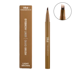 ZOLA x Makarevich Pisak Quad do brwi z poczwórnym aplikatorem Light Brown