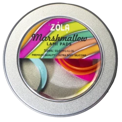 ZOLA Silikonowe Wałeczki do laminacji Marshmallow (SS, S, M, L, LL, XL)