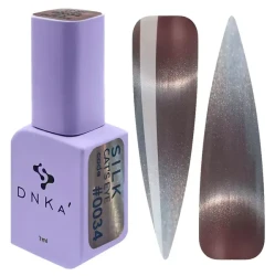 COLOR GEL POLISH CAT'S EYE "DNKa", 7 ml #0034 SILK