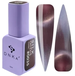 COLOR GEL POLISH CAT'S EYE "DNKa", 7 ml #0035 SILK