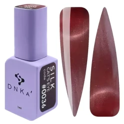COLOR GEL POLISH CAT'S EYE "DNKa", 7 ml #0036 SILK