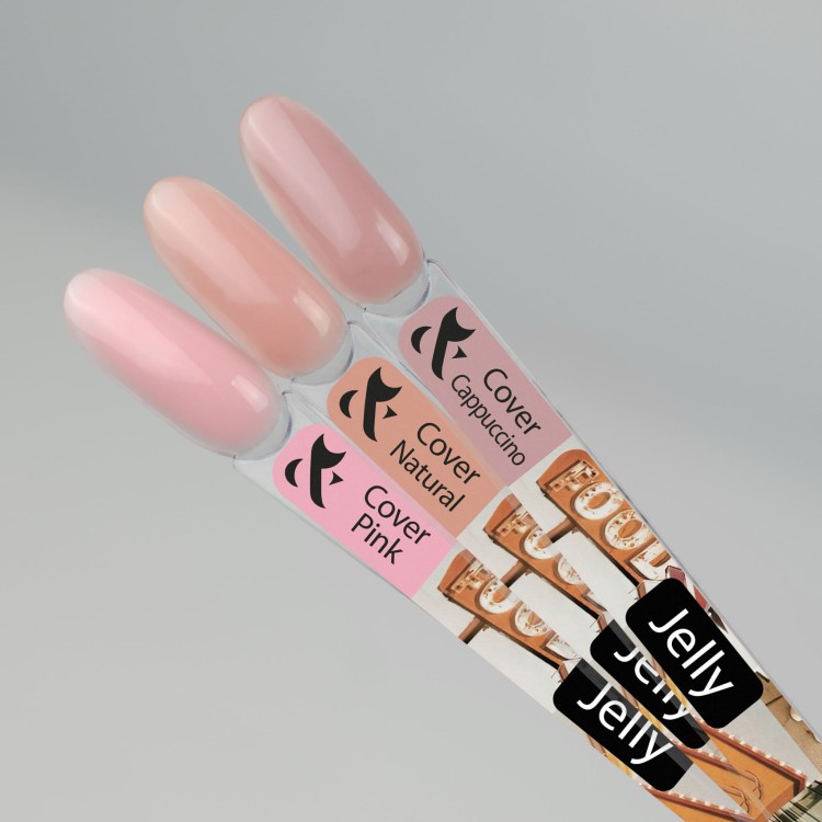 F.O.X Żel konsystencji galaretki do paznokci Jelly Gel Clear 15 ml