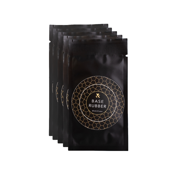 F.O.X Base Rubber Saszet Box 5x15 ml Baza Hybrydowa do paznokci