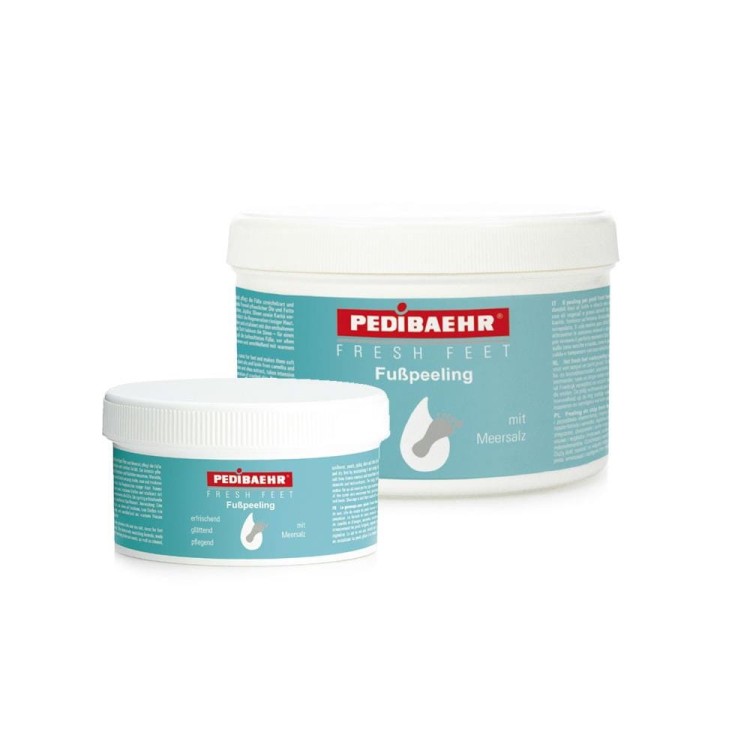 PediBaehr Fresh Feet wygładzający peeling solny do stóp z solą morską 450 ml
