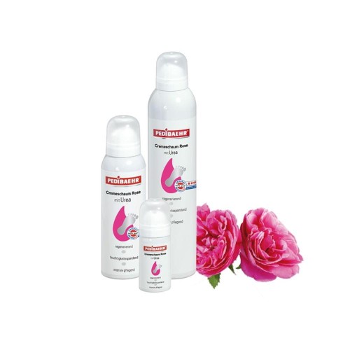 PediBaehr Śilnie nawilżająca pianka do stóp z różą i 10% mocznikiem 125 ml