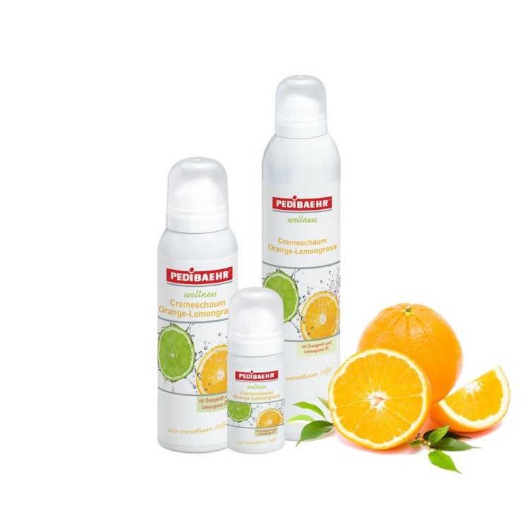 PediBaehr Wellness Pianka do skóry z pomarańczą i trawa cytrynową 125 ml