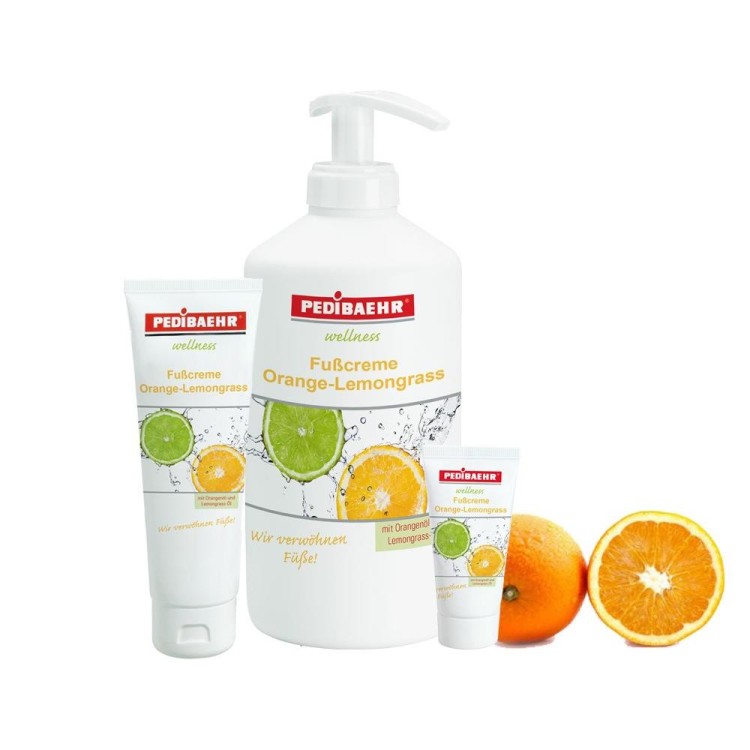 PediBaehr Wellness Krem do skóry z pomarańczą i trawa cytrynową 125 ml