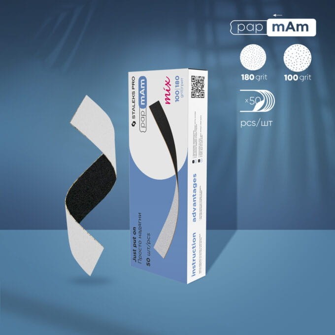 Staleks Wkładki papmAm Dwustronne  DFCEMix-22-100/180 50 szt