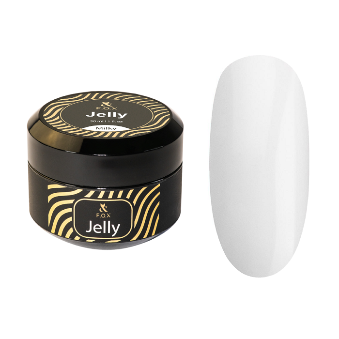 F.O.X Żel konsystencji galaretki do paznokci Jelly Milky 30 ml