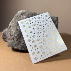 Naklejka Do Paznokci Samoprzylepne JO-907 Gold Holografic