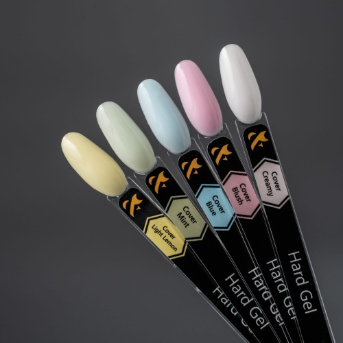 F.O.X Hard Gel Cover Light Lemon 15ml Żel o konsystencji bazy do paznokci