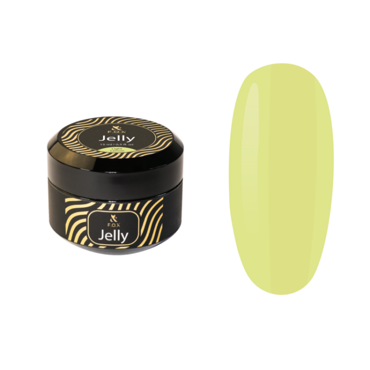 F.O.X Żel konsystencji galaretki do paznokci Jelly Cover Light Lemon 15 ml