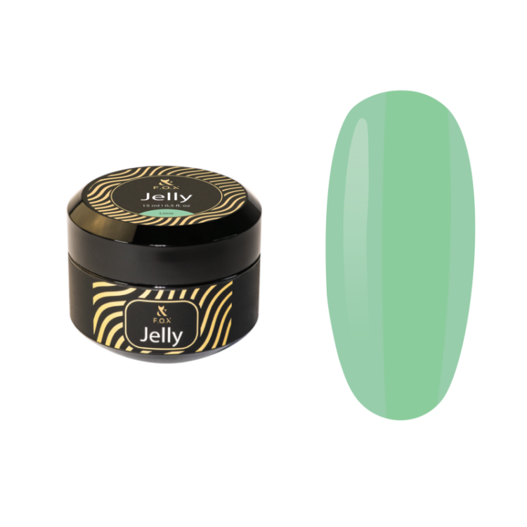 F.O.X Żel konsystencji galaretki do paznokci Jelly Cover Lime 15 ml