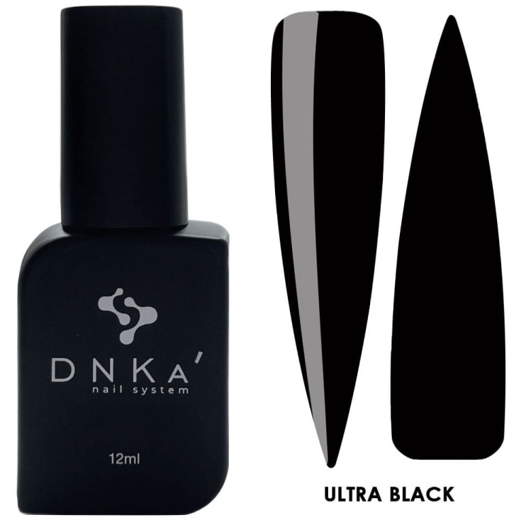 DNKa' Lakier Hybrydowy Ultra Black, 12 ml