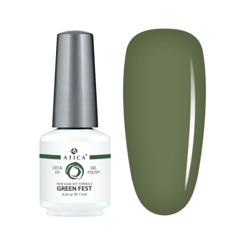 ATICA Lakier hybrydowy 134 Green Fest 7,5 ml