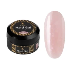 F.O.X Hard gel Glitz Rose, 15 ml żel z dużym brokatem