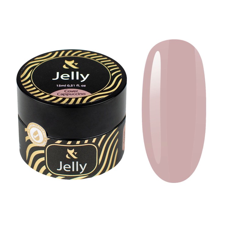 F.O.X Żel konsystencji galaretki do paznokci Jelly Gel Cover Cappuccino 15ml