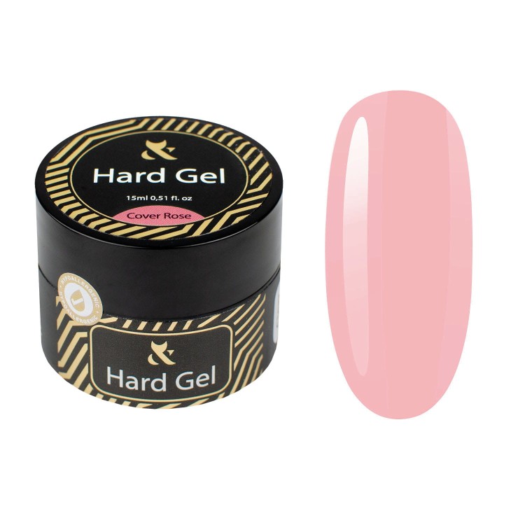 F.O.X Żel o konsystencji bazy do paznokci Hard Gel Cover Rose 15 ml