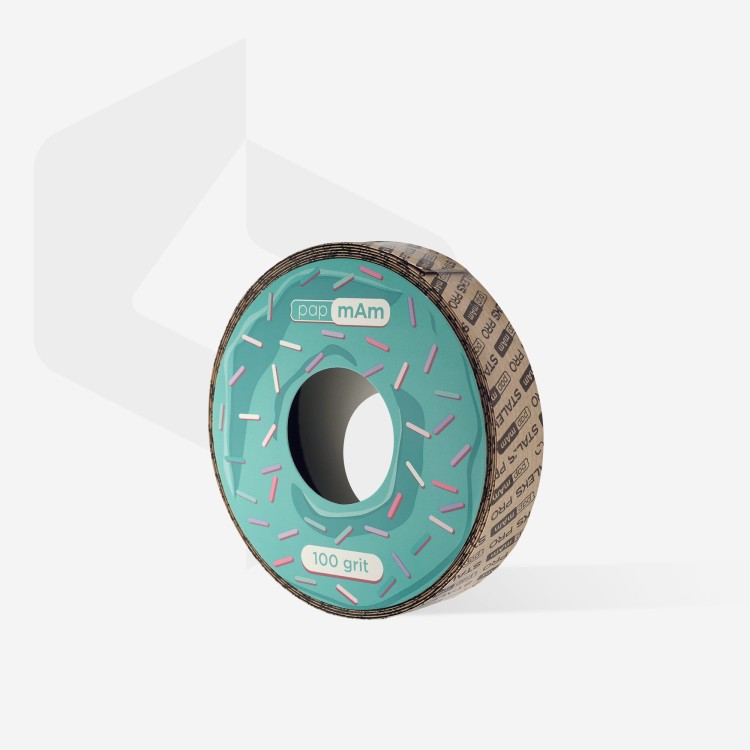 Staleks Rolka z taśmą ścierną papmAm ATSC-100 White