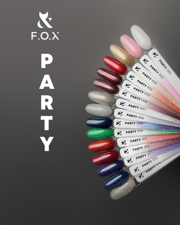 F.O.X Party 009 Lakier Hybrydowy Do Paznokci Gel Polish