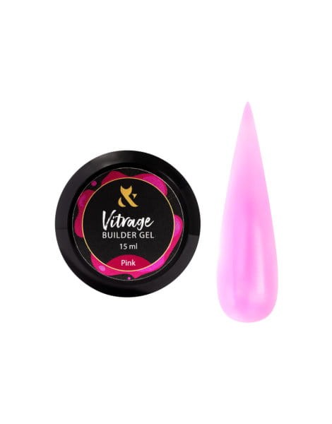 F.O.X Vitrage Builder gel Pink, 15 ml