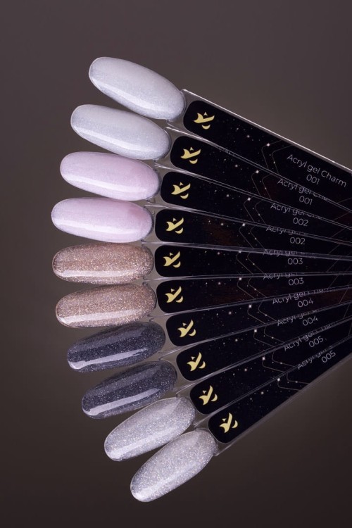 F.O.X Acryl Gel Charm GOLD 003 z brokatem, 15 ml słoiczek