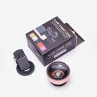 Lupa obiektyw do telefonu zdjęć różowa