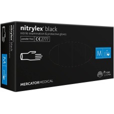 Rękawiczki Nitrylowe Czarne M