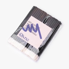 DIVNA Aplikatory Welurowe BLACK 50 szt