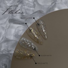 HEYLOVE Gold Flakes Matte Top