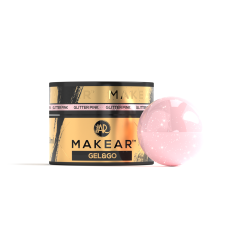 MAKEAR Żel z Brokatem i Folią GG22 Glitter Pink - Gel&Go 15 ml