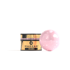MAKEAR Żel z Brokatem i Folią GG23 Glitter Rose - Gel&Go 15 ml