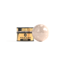 MAKEAR Żel z Brokatem i Folią GG25 Glitter Beige - Gel&Go 15 ml
