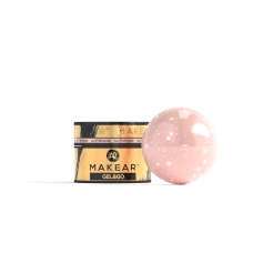 MAKEAR Żel z Brokatem i Folią GG26 Glitter Nude - Gel&Go 15 ml