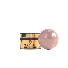 MAKEAR Żel z Brokatem i Folią GG27 Glitter Dark Rose - Gel&Go 15 ml