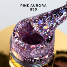 MAKEAR S55 Pink Aurora Lakier hybrydowy 8 ml