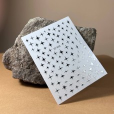 Naklejka Do Paznokci Samoprzylepne JO-964 Silver