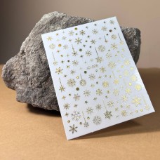 Naklejka Do Paznokci Samoprzylepne JO-908 Gold Holografic