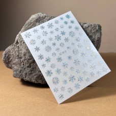 Naklejka Do Paznokci Samoprzylepne JO-910 Silver Holografic