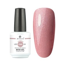 ATICA Baza Hybrydowa Pink Shimmer 15ml